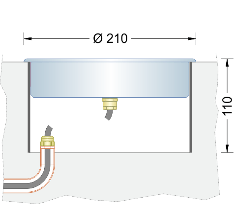 Proiettore sommergibile per fontana BIG-LED/24