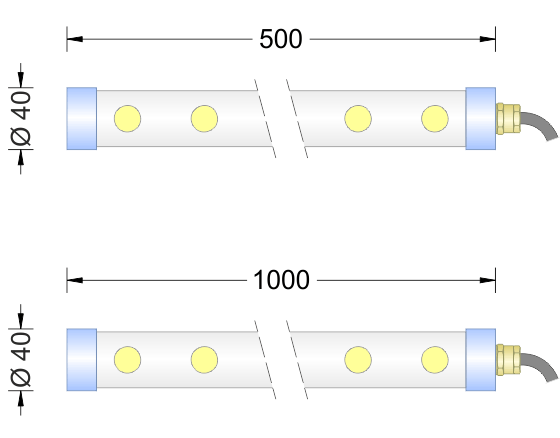 Proiettore sommergibile per fontana PS-LED/LINE21-P