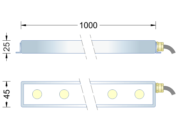 Proiettore sommergibile per fontana PS-LED/LINE42