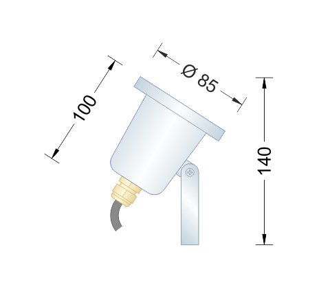 Proiettore sommergibile per fontana PTX-LED/12S