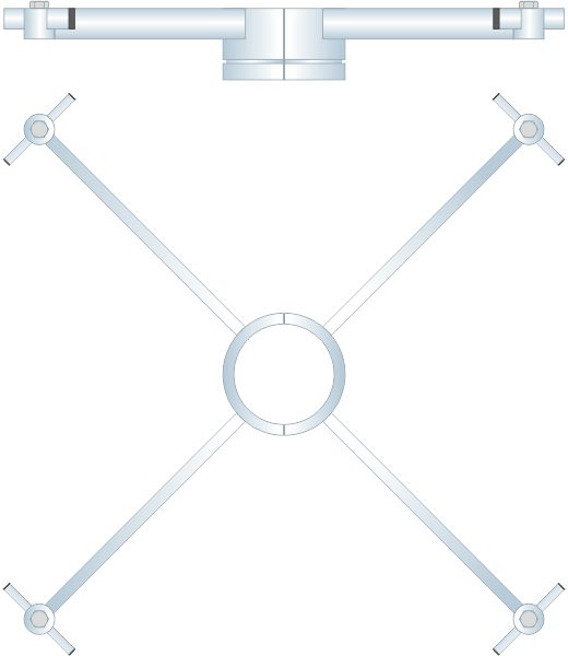 Staffe per fissaggio proiettori